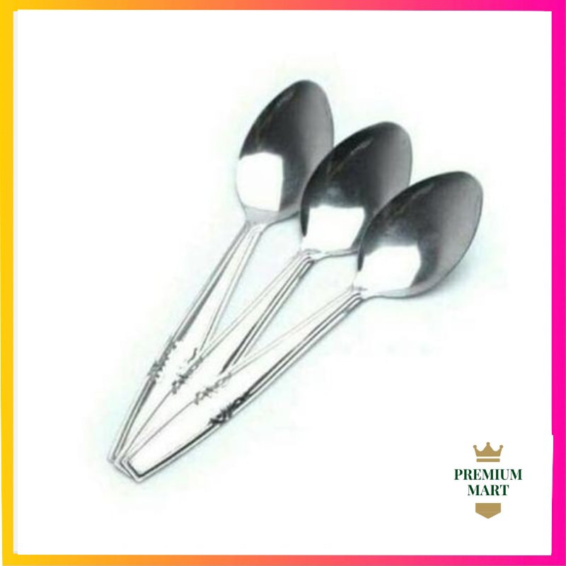 Sendok Garpu Stainless / Sendok Makan / Sendok 18gr Murah / Sendok isi 12 pcs / Spoon [PM]