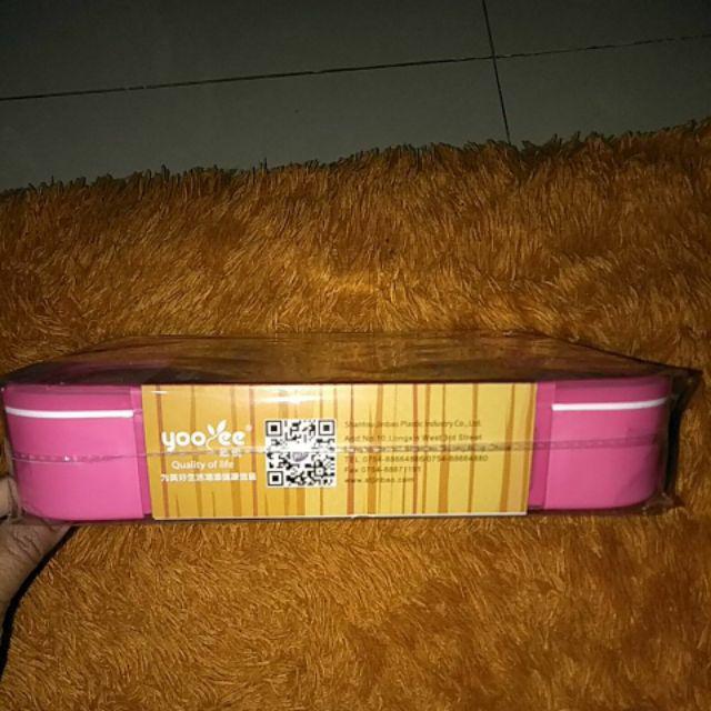Lunch Box Yooyee Sekat 4 Yooyee Sekat 4 Besar Anti Tumpah Kode 578  Lunch Box Sekat 4 Anti Tumpah S1