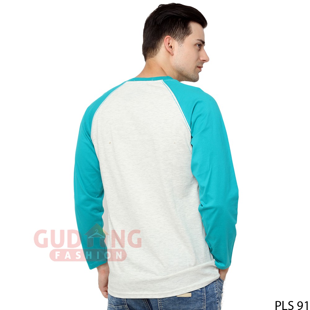 Baju Pria Panjang Lengan Kaos Raglan - PLS 91