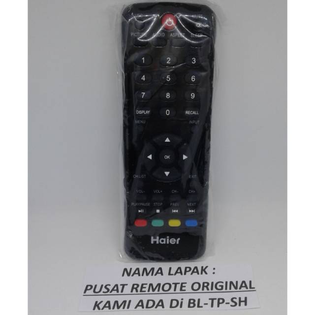 REMOTE REMOT TV SANYO HAIER LED LCD HTR-D18A ORIGINAL ASLI