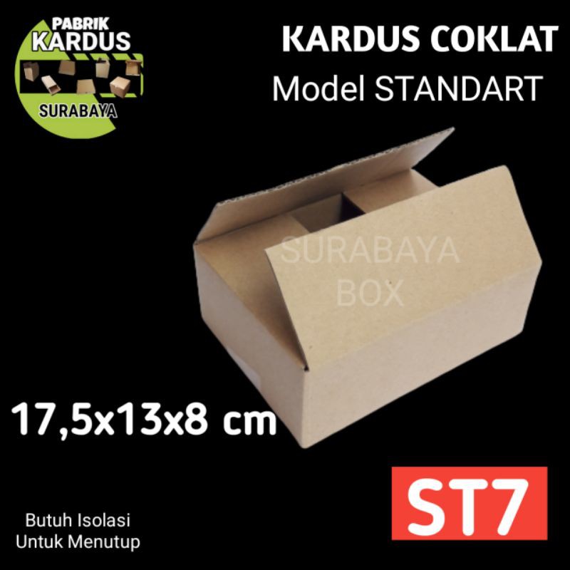 

KOTAK ST-7 KARDUS COKLAT POLOS ST7 KARTON BOX DUS PACKING HP AKSESORIS