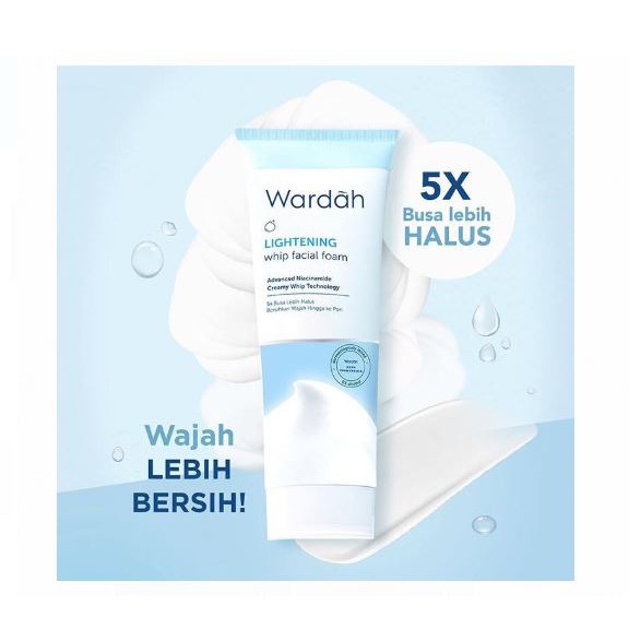 ☘️Yuri Kosmetik☘️ Wardah Lightening Whip Facial Foam