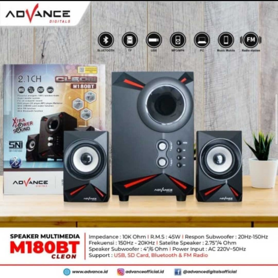 Speaker Advance M180BT CLEON Extra Power Sound