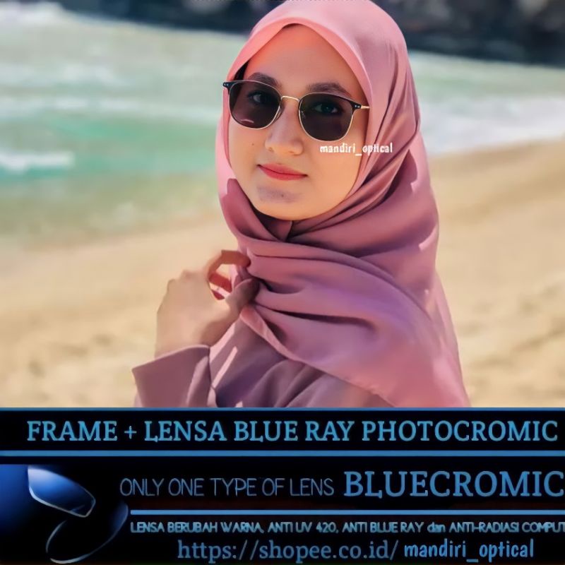 (COD) Frame kacamata unisex | BLUERAY PHOTOCROMIC | Blueray | kacamata wanita | kacamata fashion | kacamata hitam wanita | kacamata anti radiasi | kacamata fashion | lensa photocromic | frame kacamata | kacamata cat eye wanita | kacamata minus