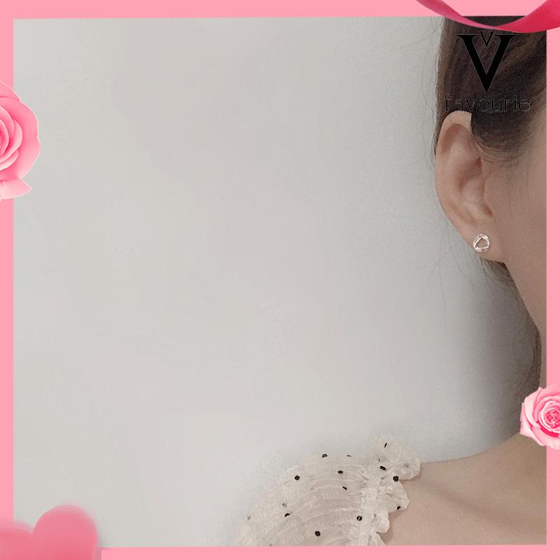 [COD]S925 Silver Stud Earrings untuk Siswa Perempuan Anting Desain Kecil Serbaguna Sederhana-FA