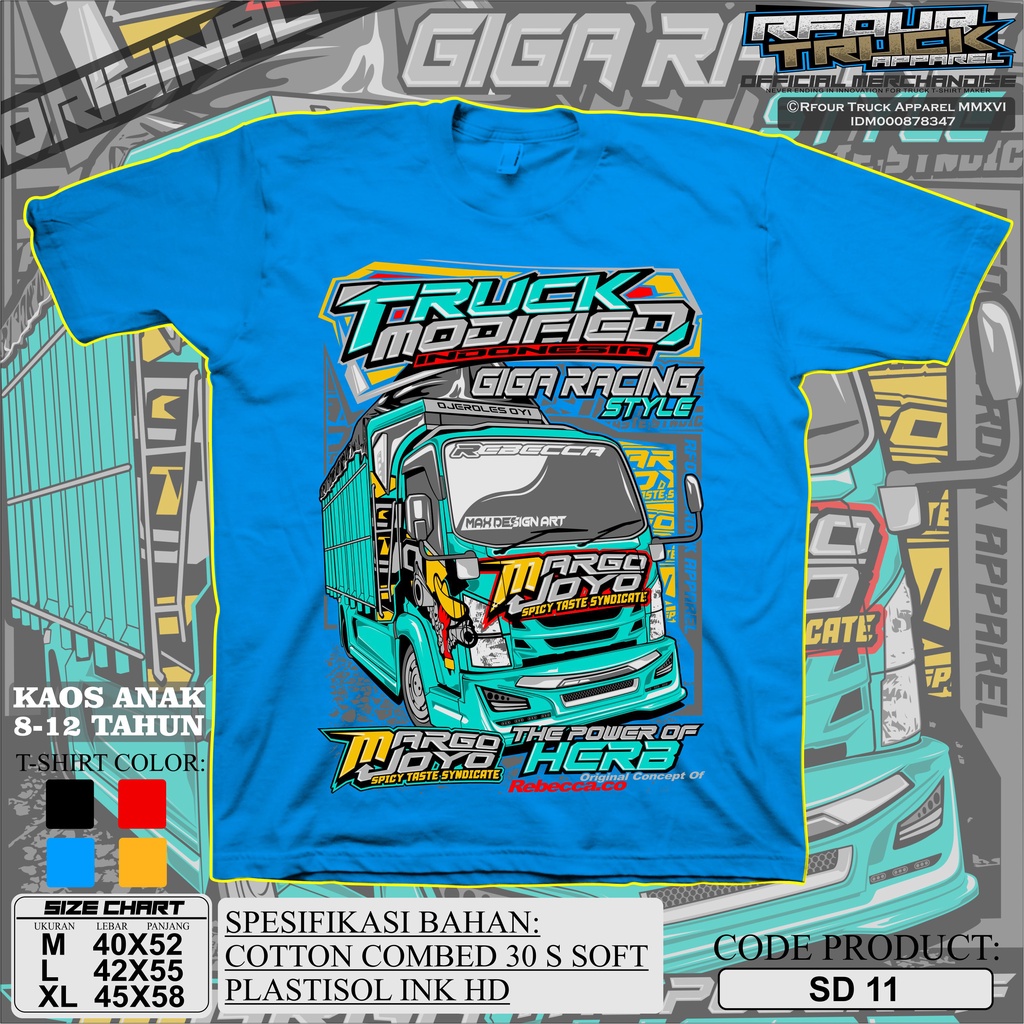 KAOS TRUCK ANAK MARGO JOYO KAOS ANAK GAMBAR TRUCK OLENG MARGO JOYO KAOS TRUK UMUR 8-12 TAHUN EDISI TERBARU SABLON PLASTISOL PREMIUM