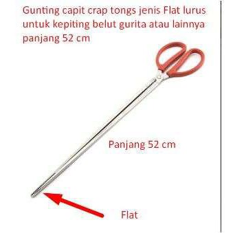 GS8 Crab Tongs Gunting Capit Pengambil Kepiting HOUSEEN CT1716 Multi Warna 38 cm Flat