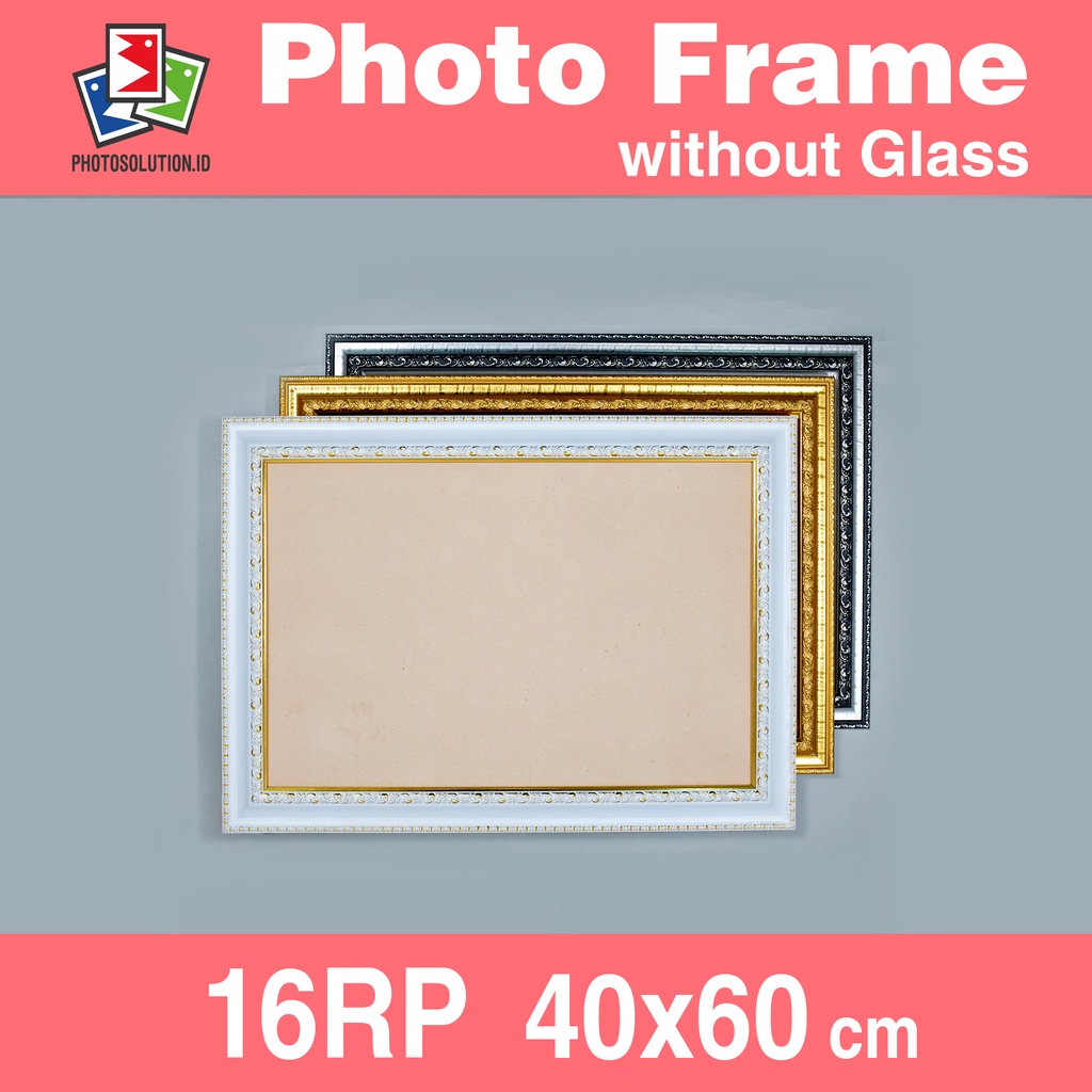 Bingkai Foto 16RP Ukir TANPA KACA - Photo Frame FSB71