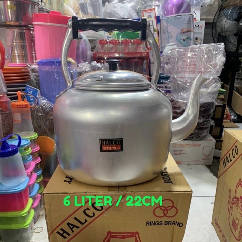 TEKO HALCO 22CM/ CERET HALCO BESAR/ TEKO HALCO 6 LITER/ TEKO ALUMUNIUM BESAR/ TEKO AIR