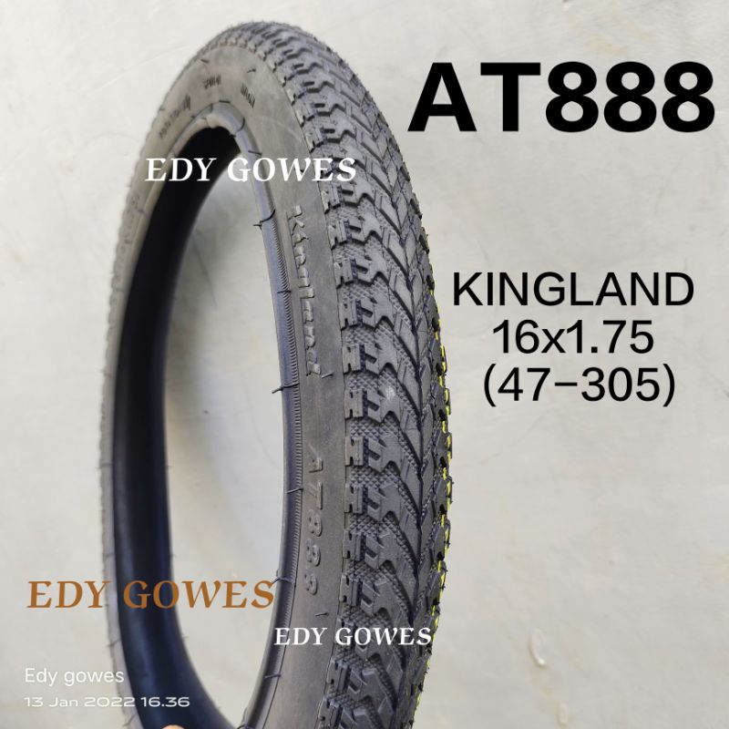 ban luar sepeda ukuran 16 ban luar Wanda king 16 x 1.75 ban luar kingland 16x1.75-Kingland AT888