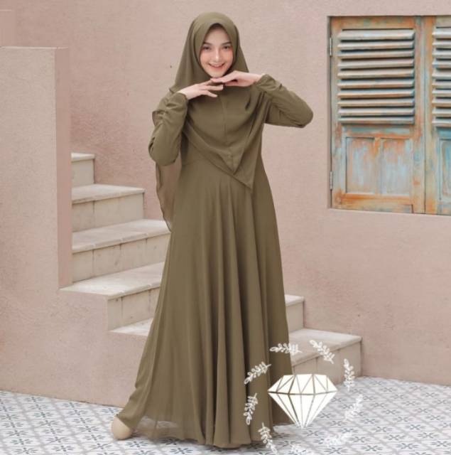 gamis syar i asdf $0pi1010 Gamis Remaja syari wenela Syar'i Baju Pakaian Pesta Baju Muslim Setelan C