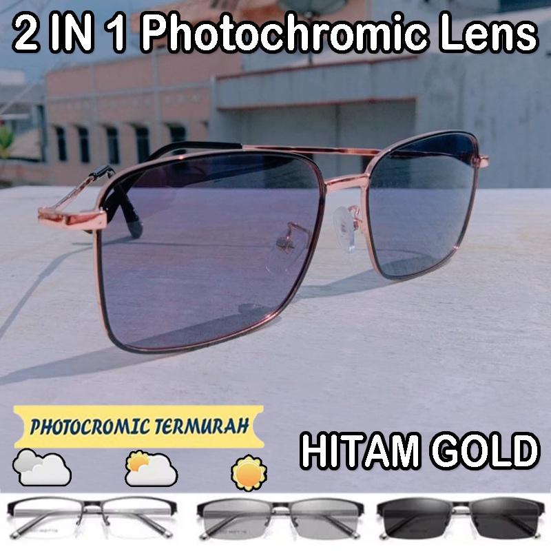 NEW Kacamata Photocromic Wanita Pria Berubah Warna Frame Optik Vintage Fashion Import Korean PREMIUM  Warna warni Kacamata Fashion Wanita Kacamata Gaya Dewasa dan Remaja Kacamata Fotokromik Sunglasses Kacamata Termurah