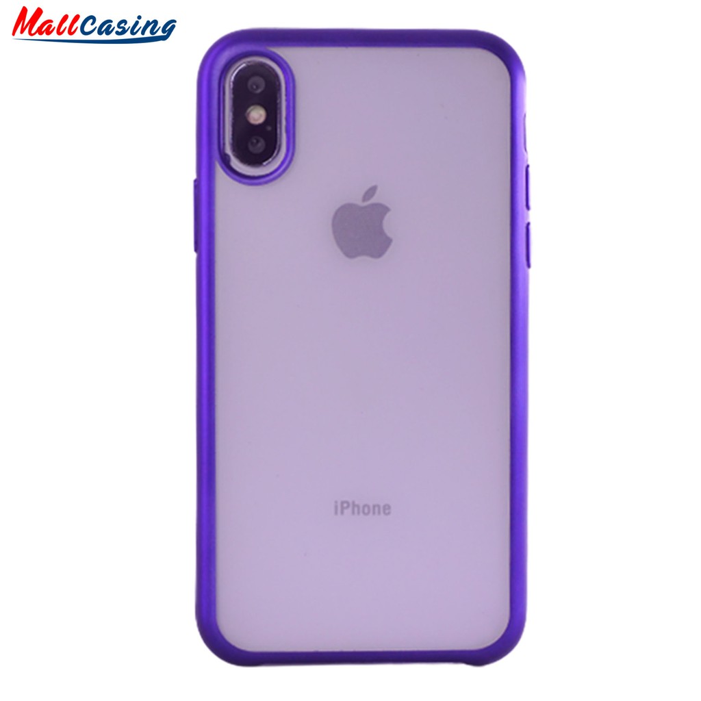 MallCasing - iPhone XR | XS Max | X/ XS | XI 5.8 TPU Chrome Dove Transparan Soft Case