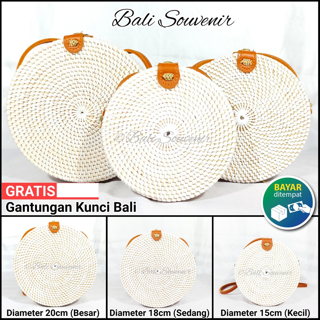 Tas Rotan Bulat Original kualitas PREMIUM Grade Super 