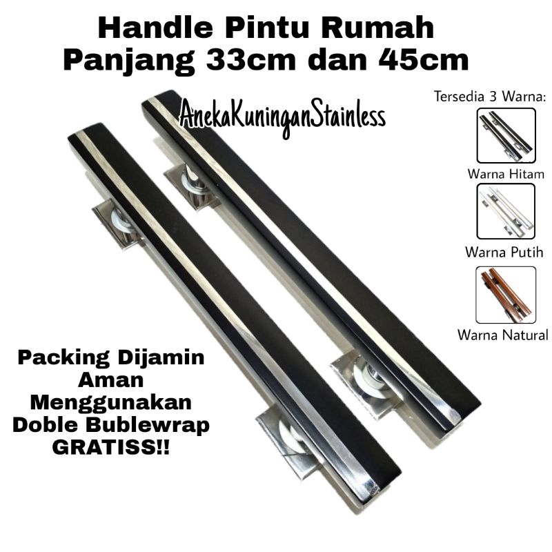 handle pintu rumah minimalis gagang pintu tarikan pintu rumah model kotal lis panjang 45cm