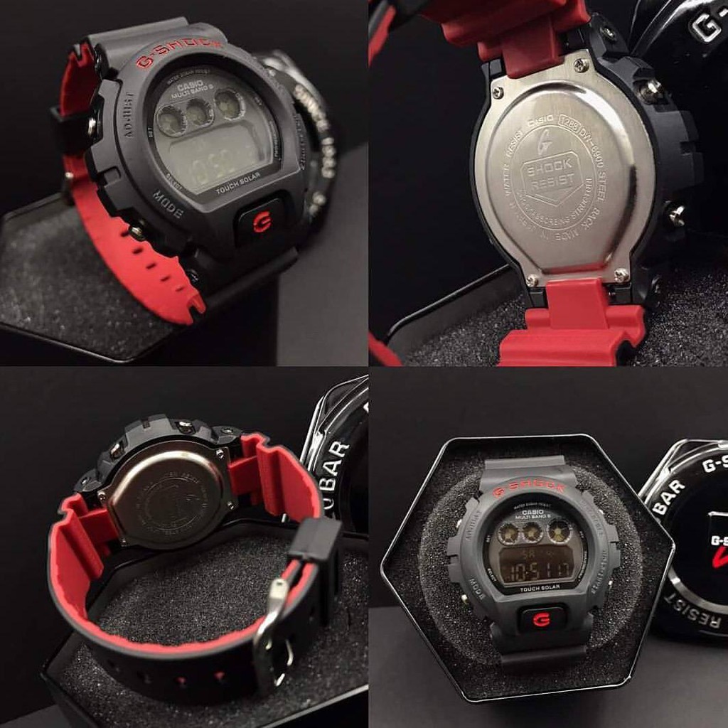 JAM TANGAN PRIA G-SHOCK CASIO DW 6900 TIMBAL BALIK (TALI 2 WARNA)