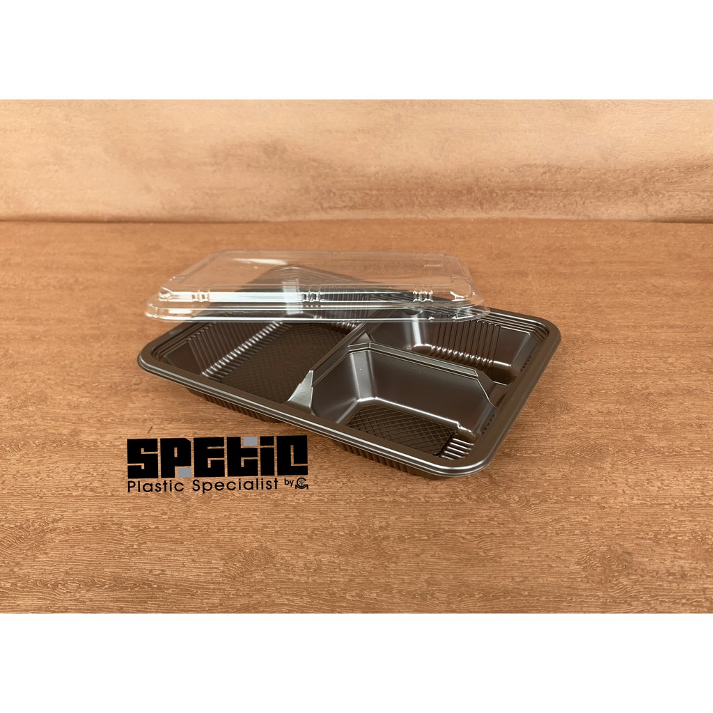 (10pcs) Mika Bento Sekat 3 / Mika Bento 3 Sekat / Mika Bento Kecil NBK / Mika MKB Bento Small NBK