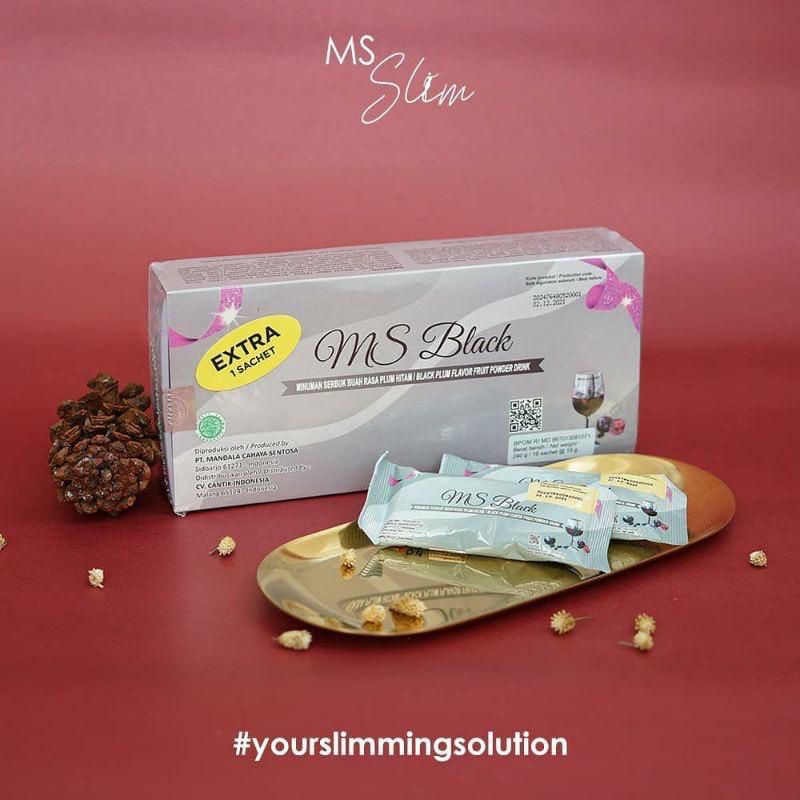 MS Black Slim MS GLOW/Ecer MS BLACK MS GLOW/MS black slim ms glow/Minuman Pelangsing
