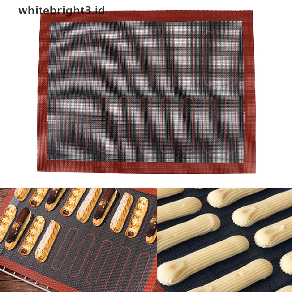 (whitebright3.id) Alas Baking Bahan Silikon Anti Lengket 40x30cm