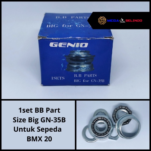 Kom gear sepeda langsung GENIO BB Part Big GN-35B untuk sepeda ukuran 20 Khusus BMX