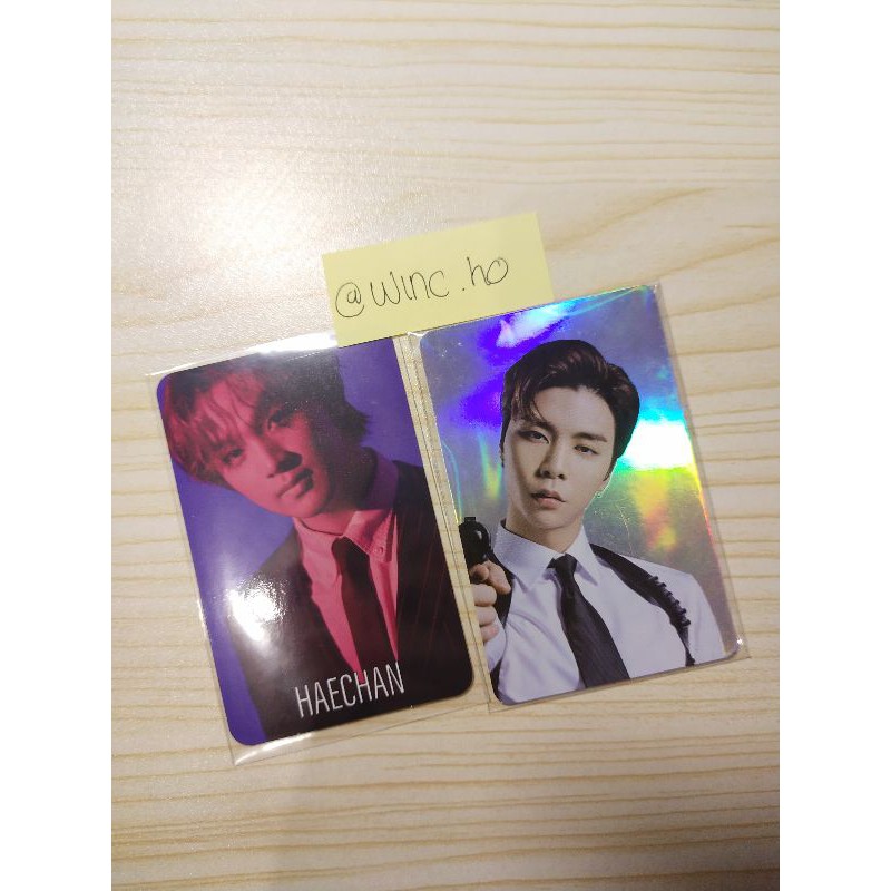 Photocard Haechan loveholic B2 ver / Photocard Alladin Johnny Sg 21