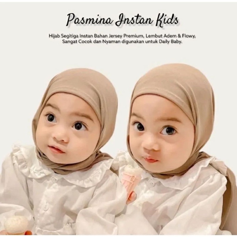 Jilbab Segitiga anak | Kerudung segitiga Instan Anak | Pastan Anak | Segitiga Instan Anak | Hijab Instan Anak Jersey Premium