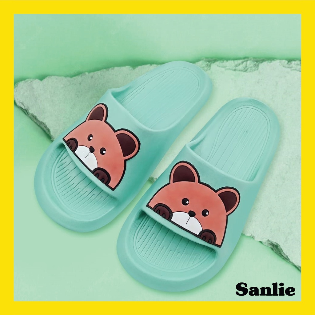 Sanlie Sandal Anti Selip Bahan EVA Kartun / Sandal Wanita Slip On Cute Korean Style Kartun Murah Anti Air 533D