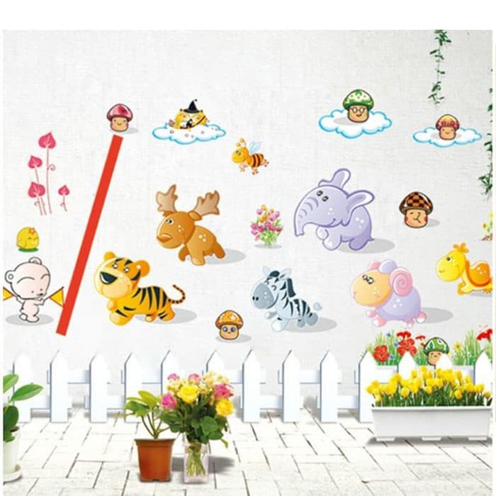 Dijual WALL STIKER 60X90 XL8157 LITTLE CUTE ANIMALS WALSTIKER WALLSTICKER Diskon