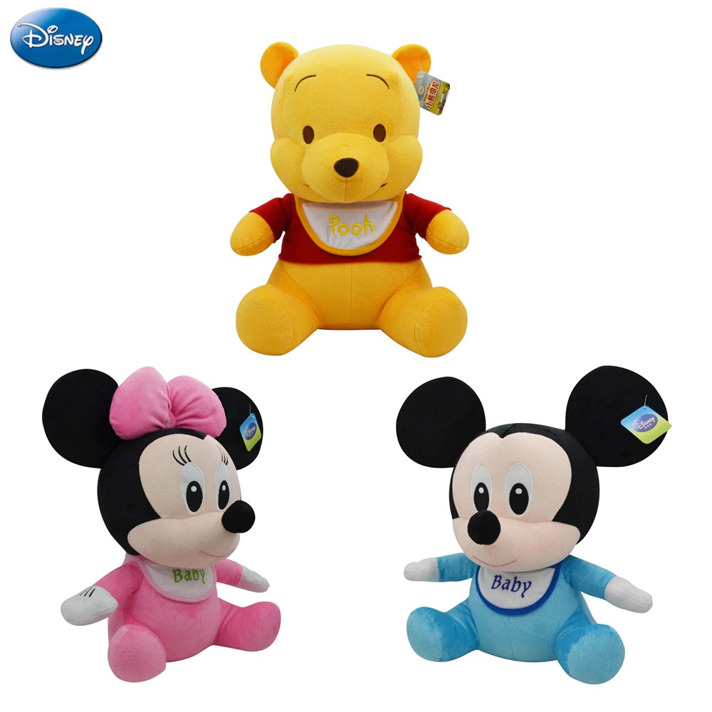 baby toys Disney Original Winnie The Pooh Mickey Mouse and Minnie Lilo Baby Plush Stuffed Toys