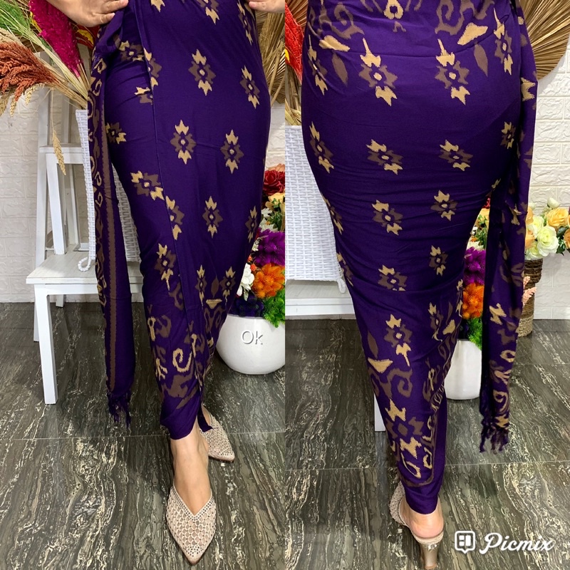 kamen lembaran rayon motif endek selendang