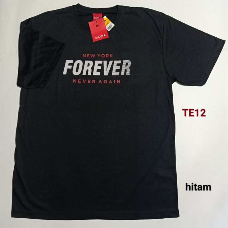 Kaos Pria Lengan Pendek T Shirt Merek Super R Original