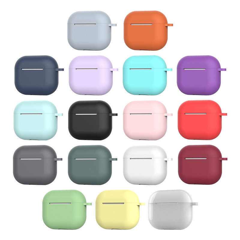 Silicone Cover Case untuk Airpods 3 Pro Case Nirkabel Bluetooth untuk Airpod Airpods Pro Earphone Aksesoris Dengan Stiker Anti-debu