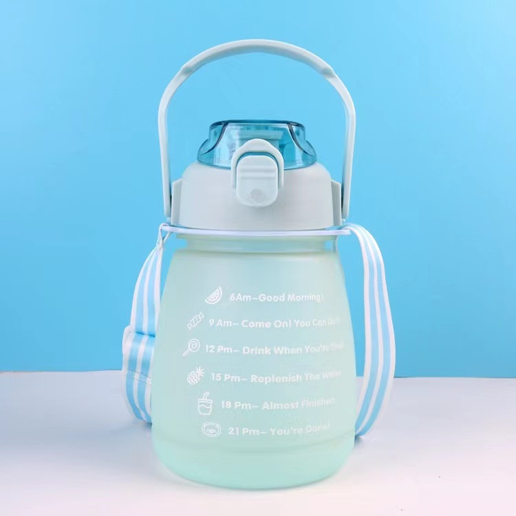 FM - Botol Minum Viral Botol Gradasi Kapasitas 1,3 Liter / Botol Minum Gemoy Warna