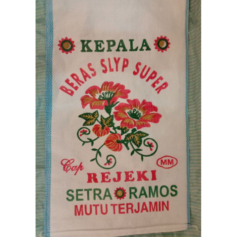 

karung beras rejeki polos/putih susu 20kg