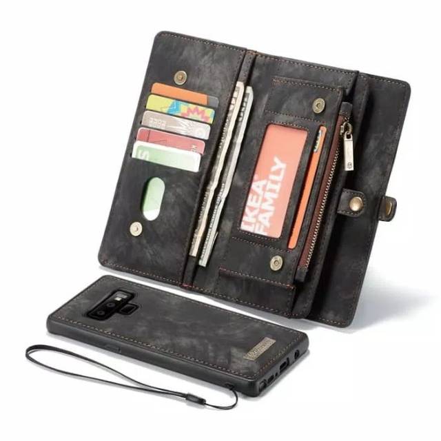 [ORIGINAL] Multifungsi Leatner Wallet Case Samsung Note 9 - Case Dompet Kulit Samsung Note 9