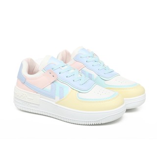 Image of PVN Kara Sepatu Sneakers Wanita Sport Shoes Candy Pink White 372