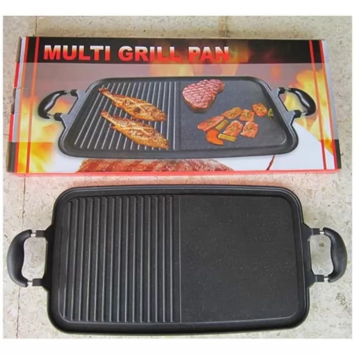 Multi Grill Pan Original Alat Panggang Serbaguna Sate Ayam Ikan Bakar