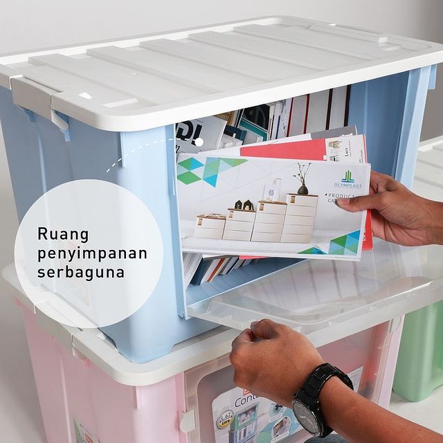 Olymplast Container Box / Box Penyimpanan / Kotak Penyimpanan Serbaguna Tempat Serbaguna Tempat Penyimpanan