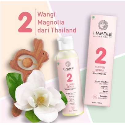 Habbie Minyak Telon Flower Series, Aromatic Oil Minyak Telon Bayi Anak