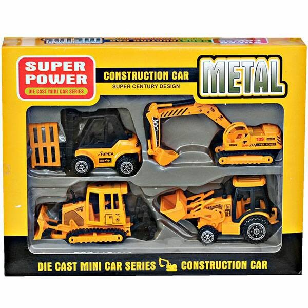 MWN.TOYS Mainan Mobil Metal Construction Car 4 pcs