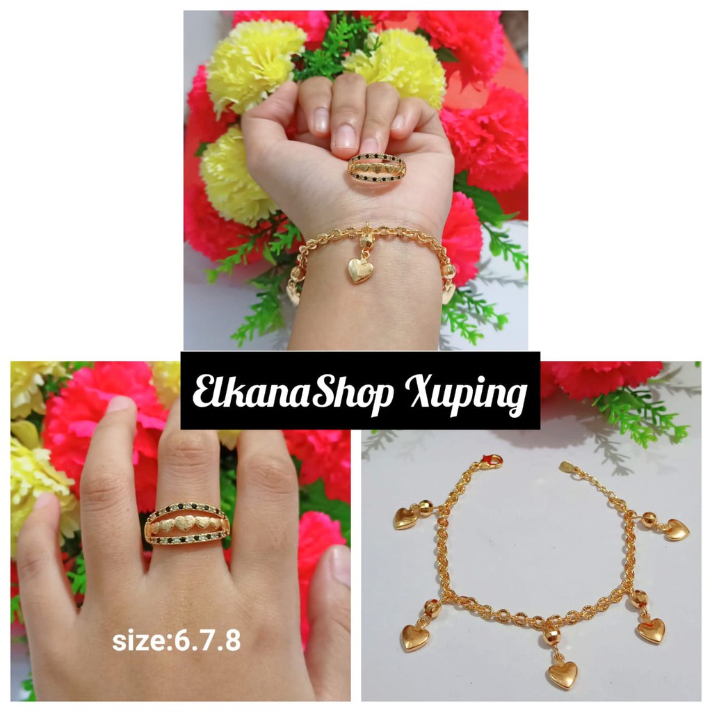 Gelang nuri dewasa free cincin xuping COD