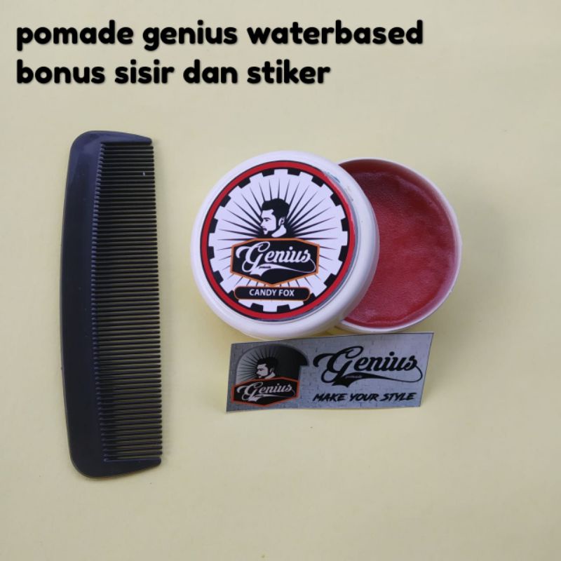 POMADE MURAH POMADE LOKAL POMADE GENIUS WATERBASED AROMA CANDY FOX