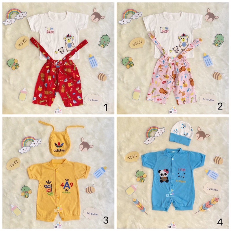 Baju Bayi 0-3 Bulan Laki Laki Perempuan Pakaian Bayi Lucu Murah Bagus Cewek Cowok Pria Wanita Jumper