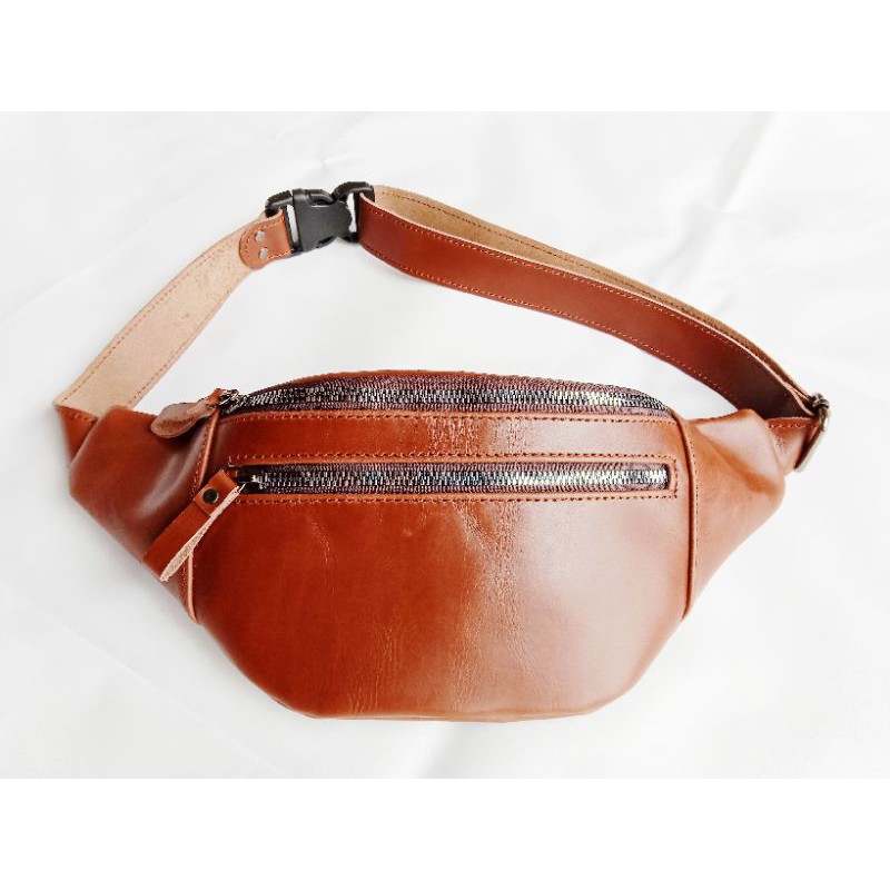 Waistbag waist bag bumbag Leather original tas pinggang kulit asli