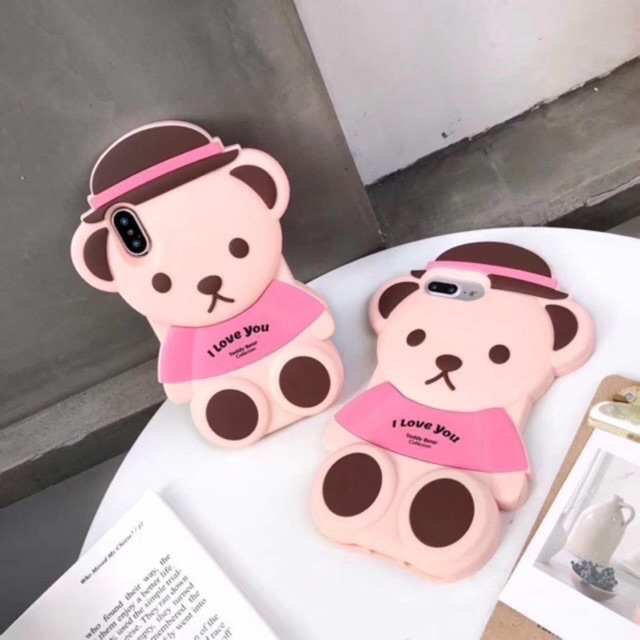 Samsung J4/ J5 2015/ REDMI 6X/ Case 4D Boneka Teddy Bear