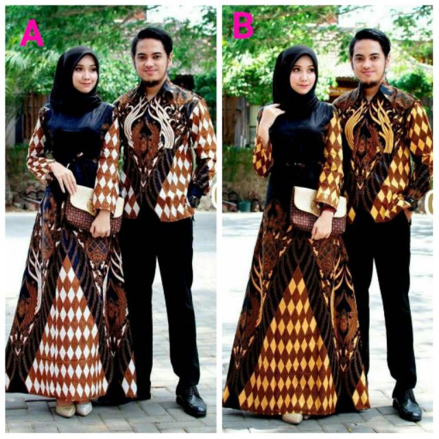 COUPLE GAMIS KEMEJA BATIK