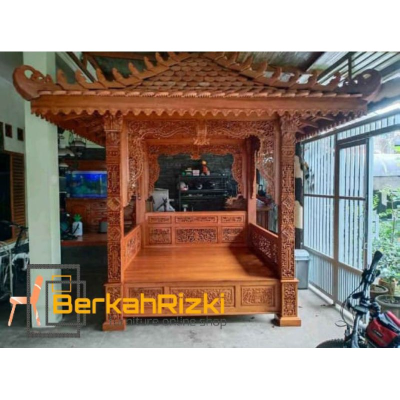GAZEBO JATI FULL UKIR JEPARA BRF
