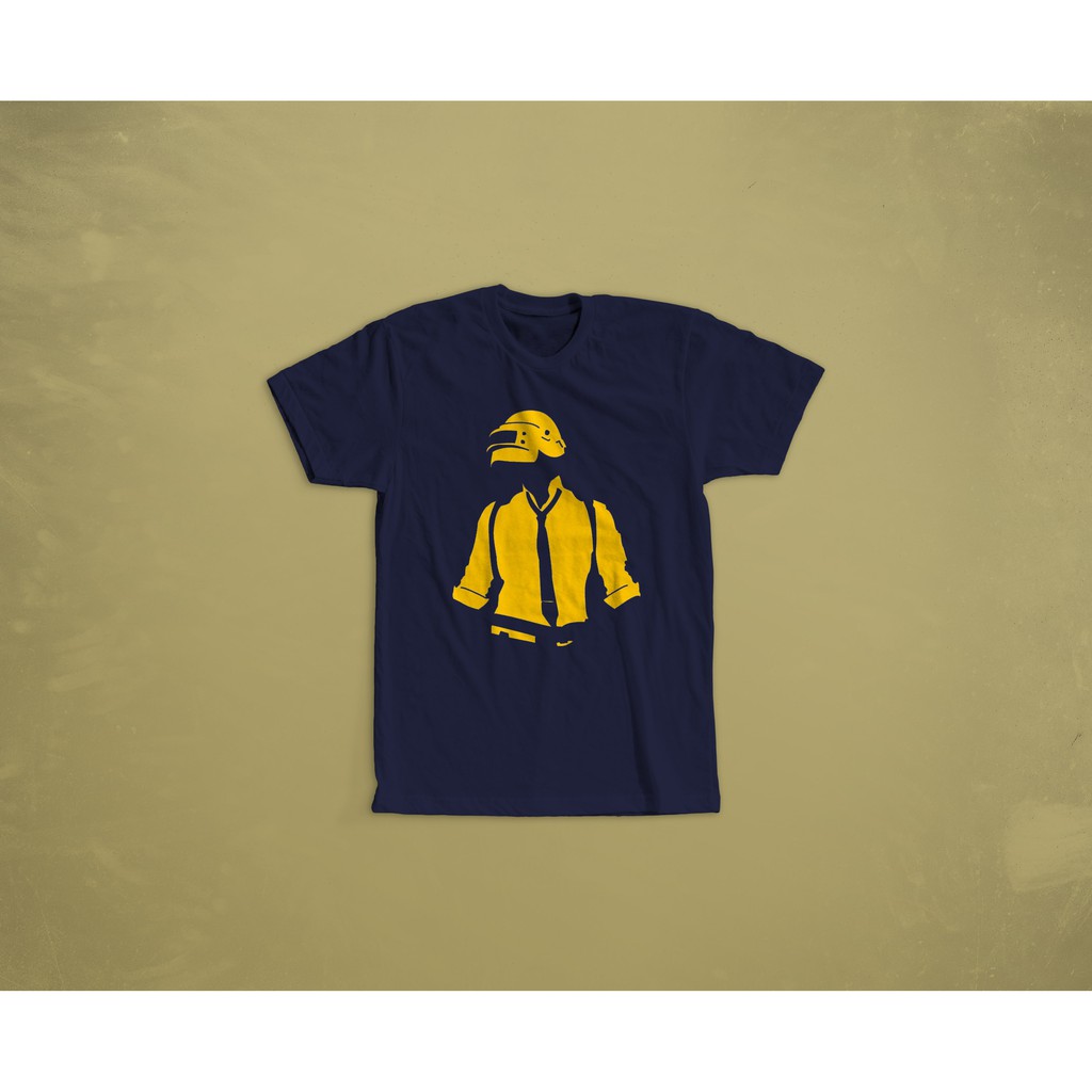KAOS BAJU TSHIRT DISTRO COMBED 30S PUBG CHICKEN DINNER KODE M1