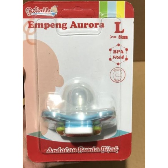 reliable empeng bayi Aurora L reliable/ empeng silicone baby
