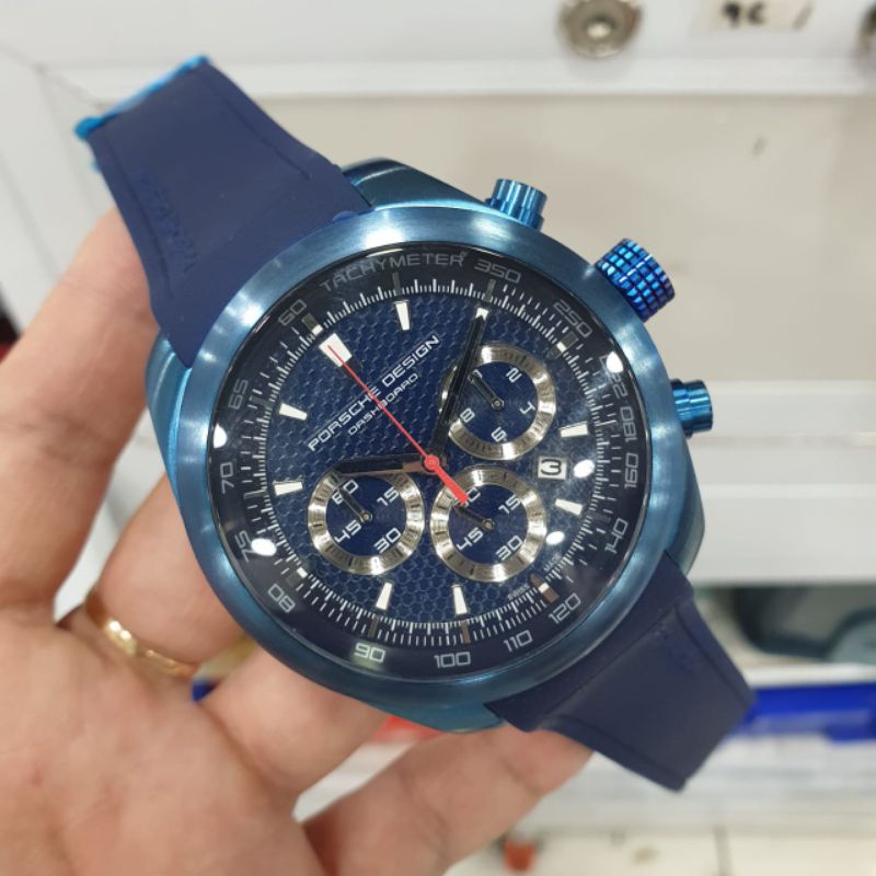 JAM TANGAN PORSCHE DESIGN PRIA P6612 STRAP RUBBER ORIGINAL BM